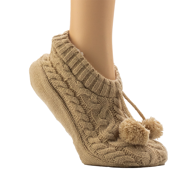 Calcetines de salón ajustados con cable para mujer