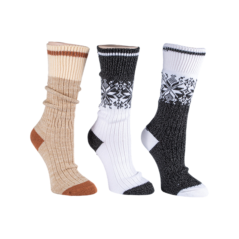 Calcetines cálidos de mezcla de lana para mujer