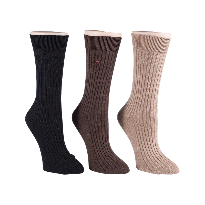 Calcetines de mujer en mezcla de algodón y cachemira