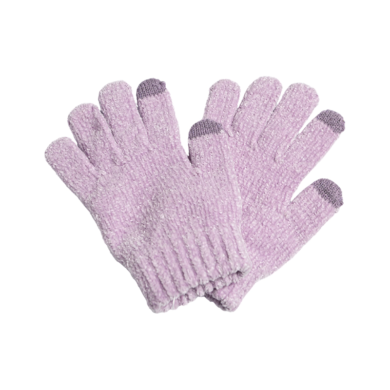 Guantes de chenilla tipo gofre para niños