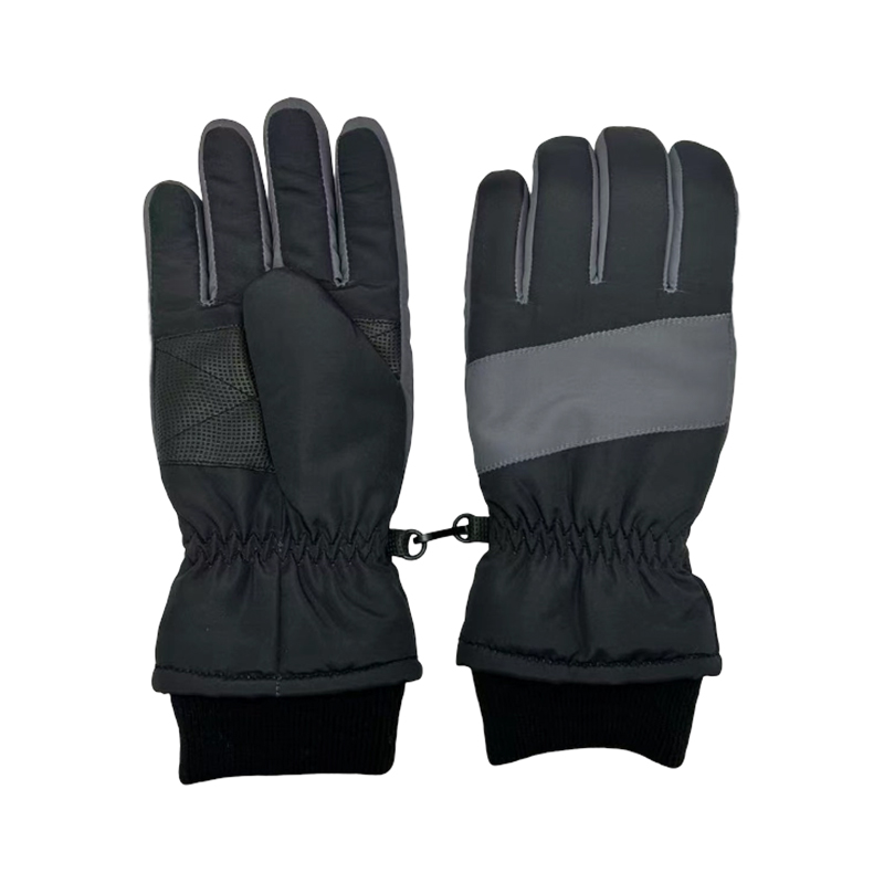 Guantes de esquí con bloques de colores para niños