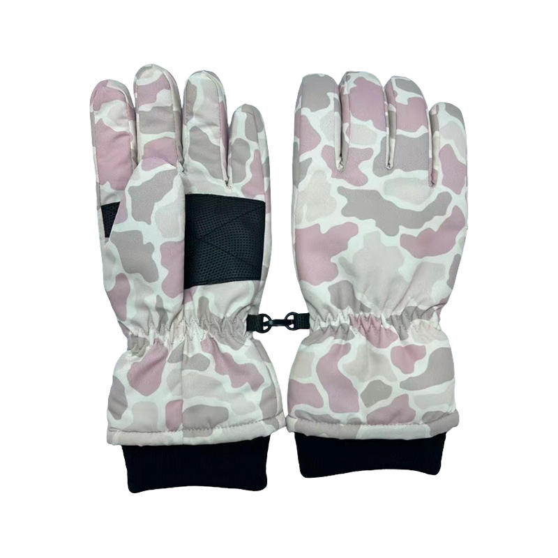 Guantes de esquí de camuflaje para niños